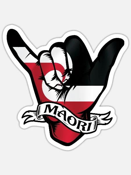 Maori Shaka - Sticker - white matte