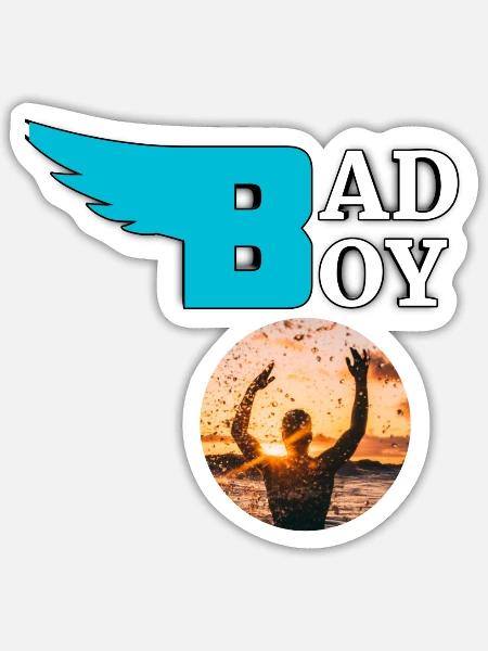 Bad boy - Sticker - white matte