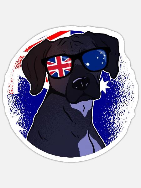 Australia - Sticker - white matte
