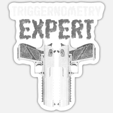 The Vinyl Shop Cartoon Hands Cocking Pistol Decal Sticker - 5" Wide - For Glock Enthusiasts