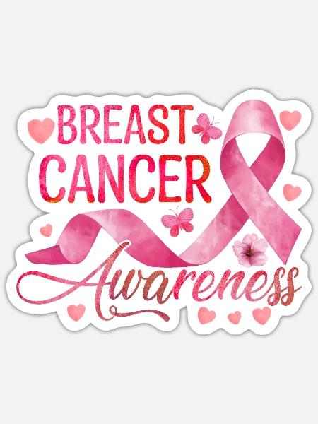 Breast Cancer Awareness - Sticker - white matte