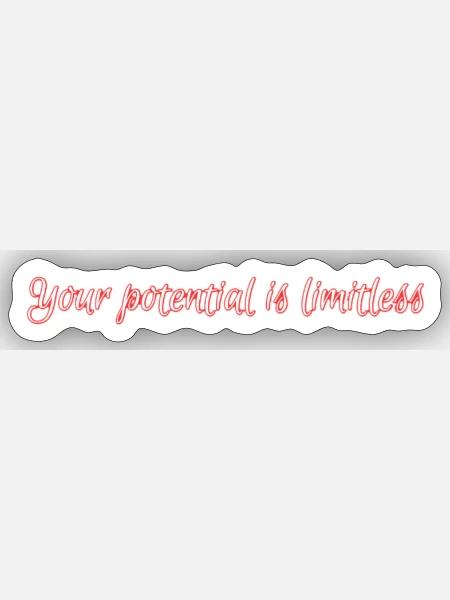 - Sticker - white matte