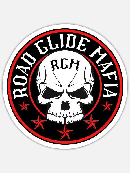 Road Glide Mafia | RGM | - Sticker - white matte