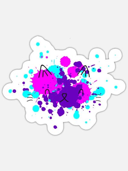 - Sticker - white matte