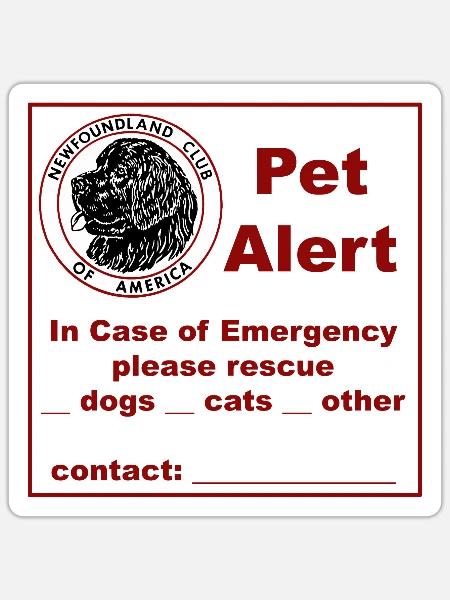 Emergency Alert Sticker - Sticker - white matte