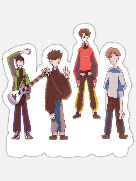 Lovejoy band - Sticker - white matte