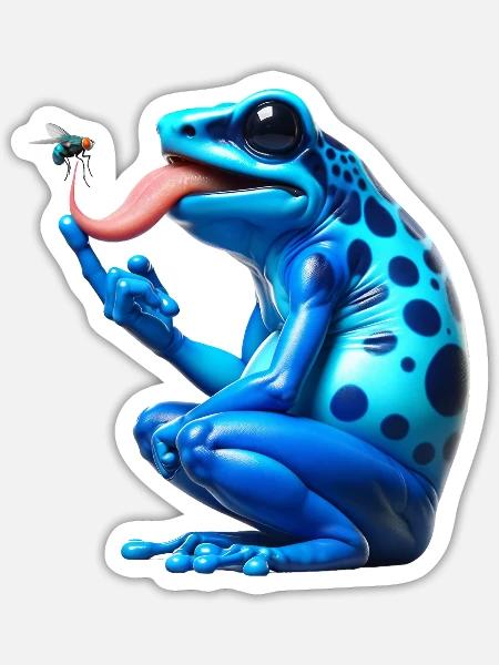 Poison dart frog - Sticker - white matte