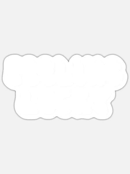 St Patricks Day Feeling Lucky Funny - Sticker - white matte