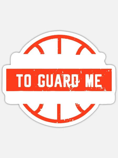 Sorry You Have To Guard Me - Sticker - white matte