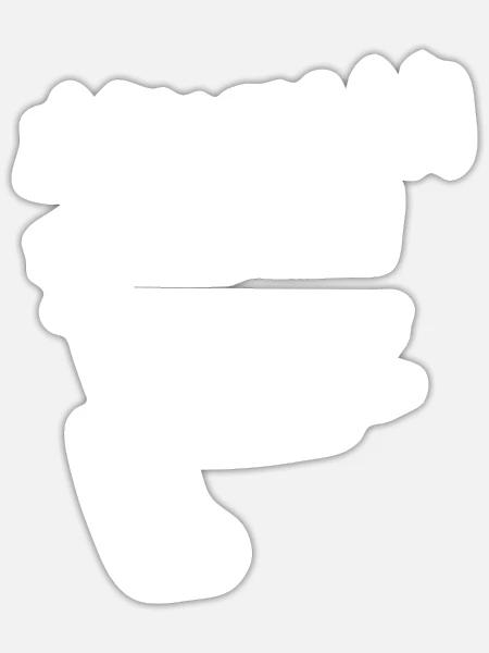  - Sticker - white matte