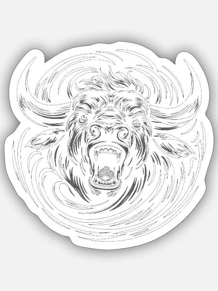 Fury of the Taurus - Sticker - white matte
