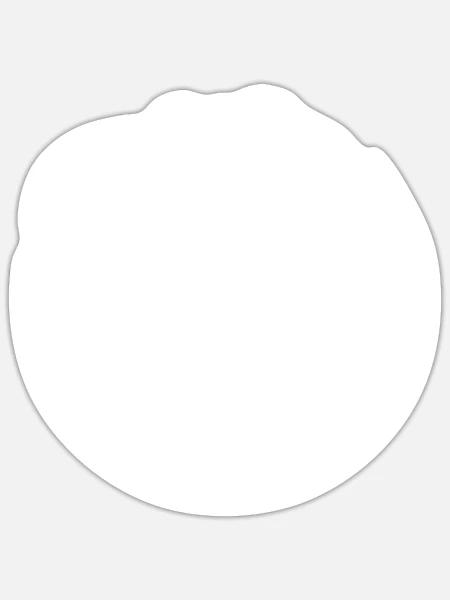 - Sticker - white matte