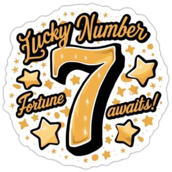 Buy lucky number 7 Stickers online | Spreadshirt