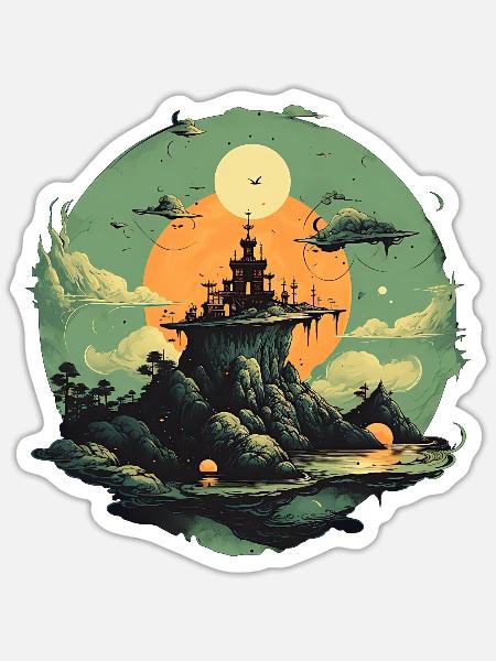 - Sticker - white matte