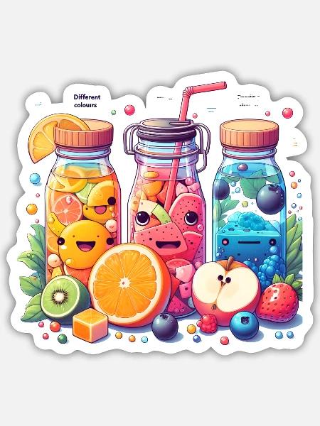 Summer, - Sticker - white matte