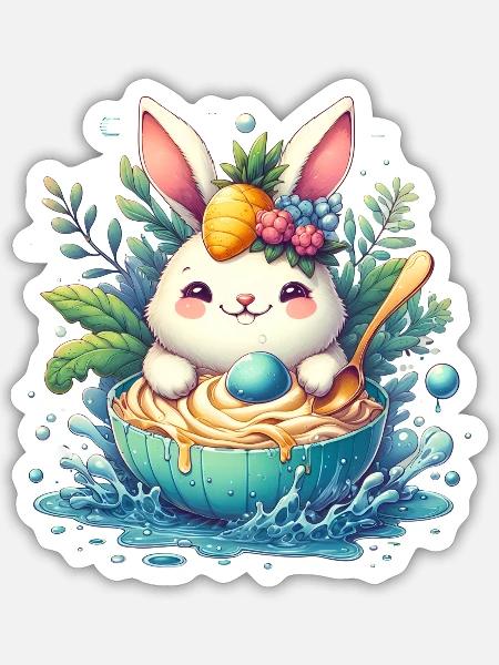 - Sticker - white matte