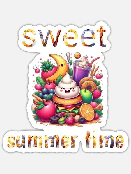Summer taim - Sticker - white matte