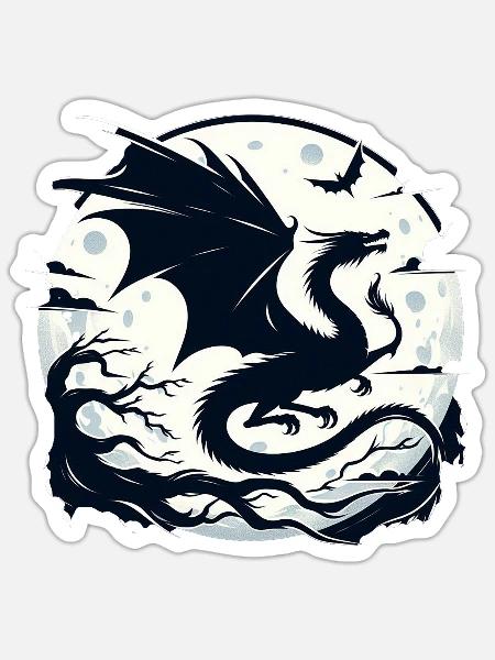 - Sticker - white matte
