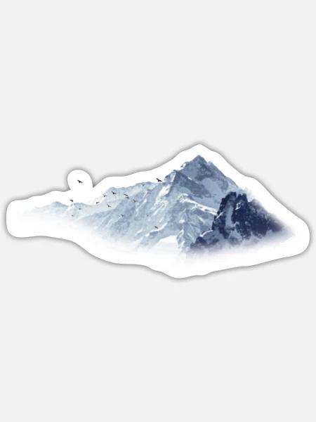 Mountain - Sticker - white matte