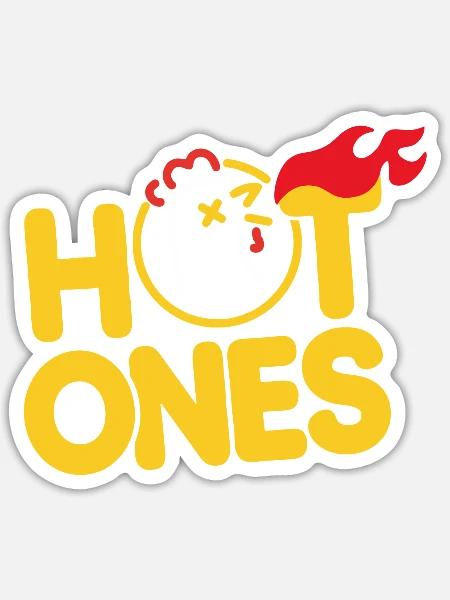 Hot Ones - Spicy Wing Challenge - Sticker - white matte