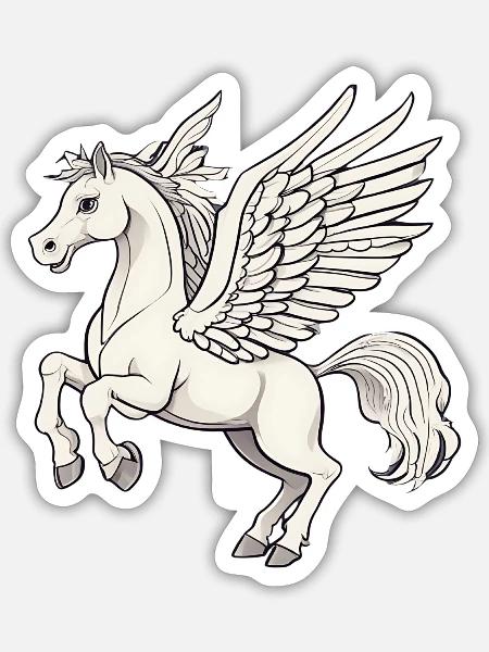 - Sticker - white matte