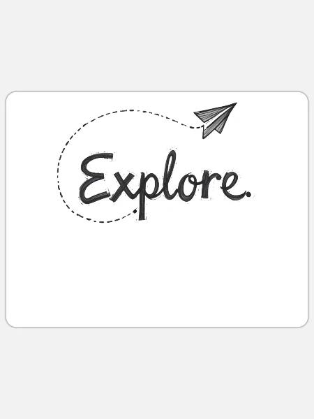 - Sticker - white matte