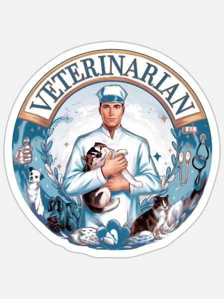 Protector of Pets - Sticker - white matte