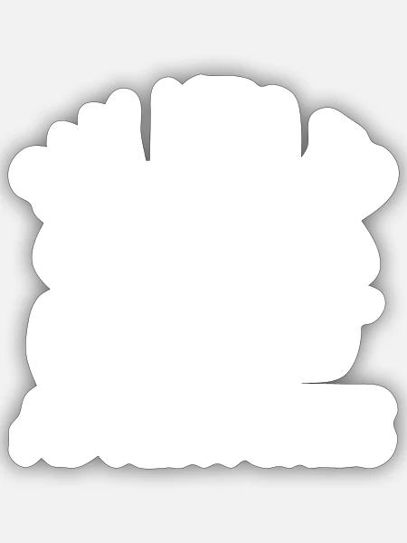 - Sticker - white matte