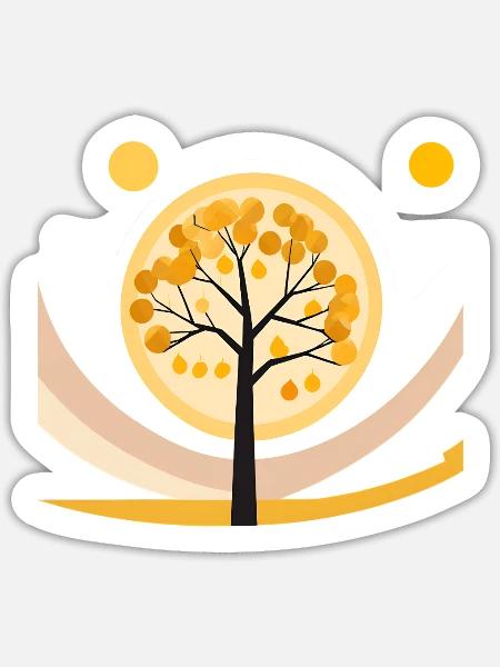 geometric - Sticker - white matte