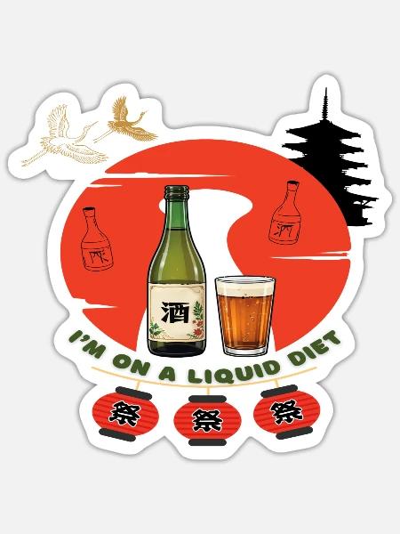 - Sticker - white matte