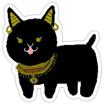 The Guardian Cat - Sticker - white matte - Front