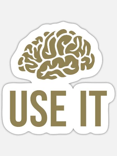 Citations amusantes pour les gens intelligents et intelligents - Sticker - blanc mat