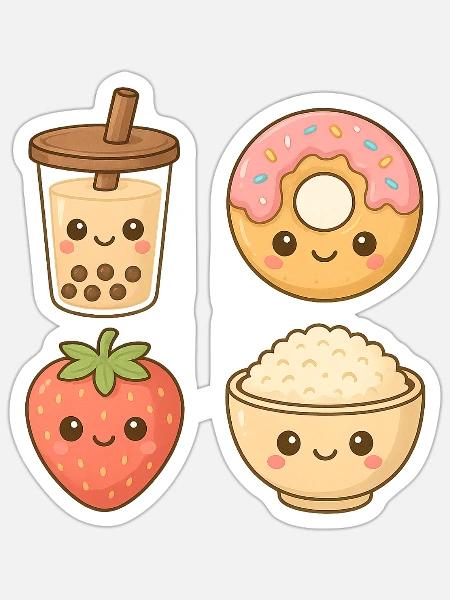 - Sticker - white matte
