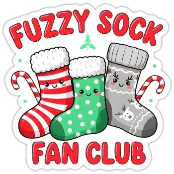Fuzzy Sock Fan Club - Sticker - white matte - Front