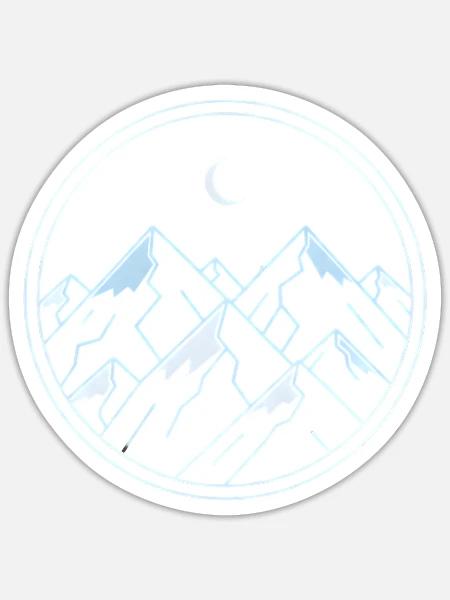 - Sticker - white matte