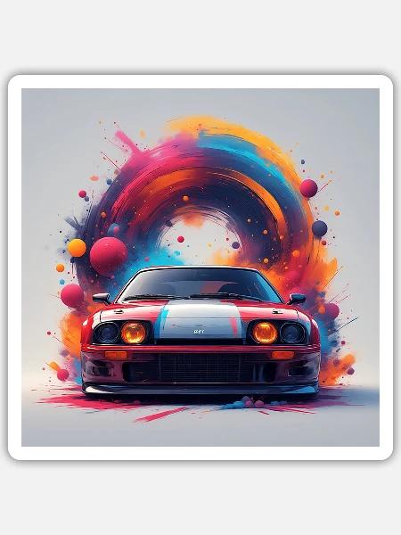 - Sticker - white matte