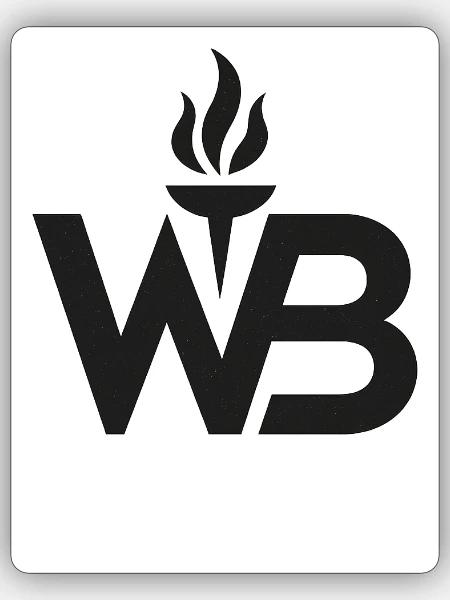 WB Torch Emblem - Sticker - white matte