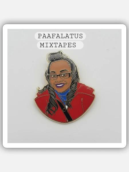 PaaFalatus Mixtapes Portrait Pin - Sticker - white matte