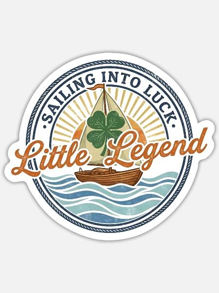 Little Legend: Sail into Luck - Sticker - white matte