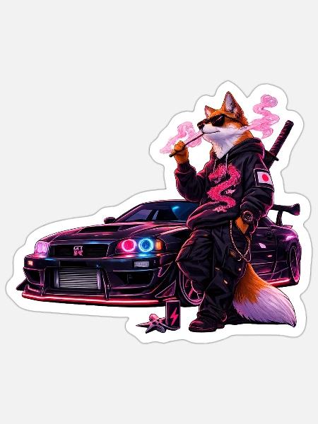 - Sticker - white matte