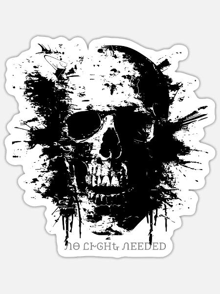 - Sticker - white matte