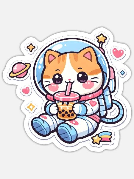 - Sticker - white matte