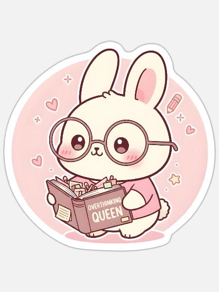 - Sticker - white matte