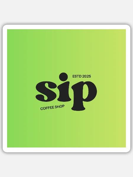 - Sticker - white matte