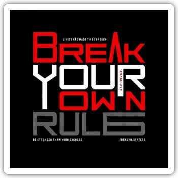 Break_the_limits-_Explosive_Action_Motivatt - Sticker - white matte - Front