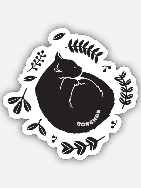 Sleepy Bonchan - Sticker - white matte