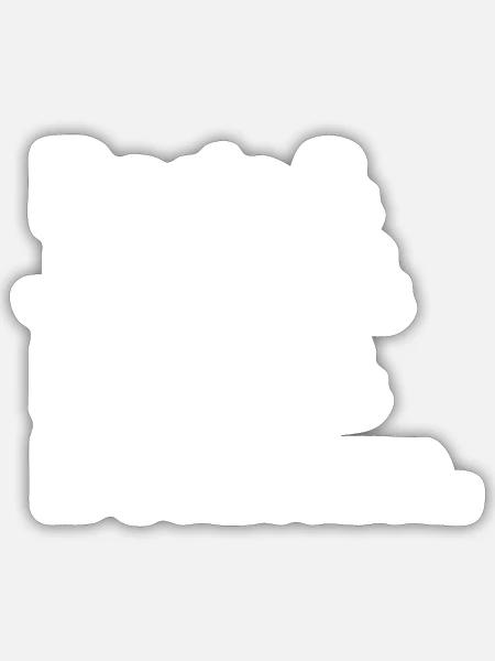  - Sticker - white matte