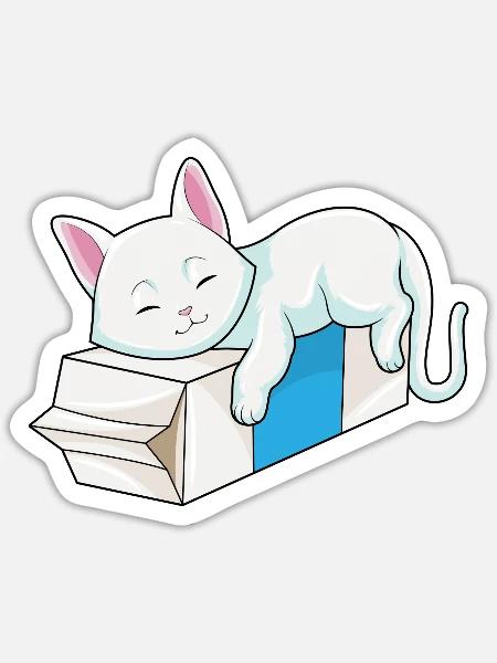 - Sticker - white matte