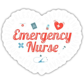 Emergency Nurse - Sticker - white matte - Front