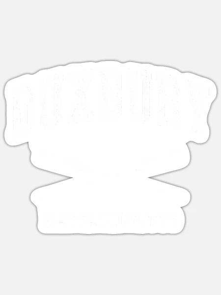 Duxbury Massachusetts Nautical Crossed Oars - Sticker - white matte